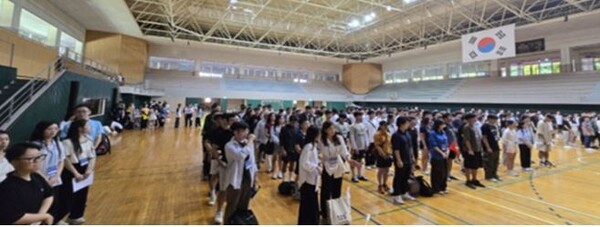 지난해 계명대에서 열린 ‘14회 재한 베트남 유학생 체육대회’ 개회식 모습. 올해 15회 체육대회는 19~20일 대전광역시 한남대학교에서 열린다. (사진=계명대) 