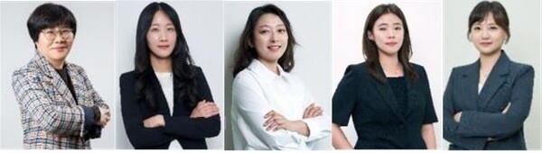 제24회 ‘한국로레알-유네스코 여성과학자상’ 수상자들. (왼쪽부터) 임미희 카이스트 교수, 강미경 고려대 조교수, 전지혜 경상국립대 조교수, 조유나 부산대 연구교수, 이정현 국립공주대 조교수. (사진=로레알코리아) 