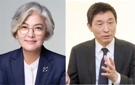 주미대사에 강경화 전 외교부 장관(왼쪽), 주일대사에 이혁 전 주베트남 대사가 내정됐으며, 정부는 양국 정부에 아그레망 요청 절차에 착수할 예정이다. (사진=아시아소사이어티/주베트남대사관)