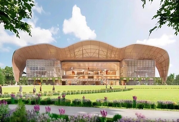 푸꾸옥 2027 APEC 정상회의 콘퍼런스 및 컨벤션센터 예상 완공도. 2027년 아시아태평양경제협력체(APEC) 정상회의 개최를 앞둔 푸꾸옥이 성공적인 행사를 준비하기 위해 대대적인 인프라 사업에 나선다. (사진=안장성 건설국)