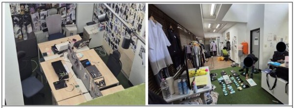 해외거점 투자사기 조직이 의류판매 사무실로 위장해 운영한 서울 강남구 대치동 콜센터. (사진=대전경찰청) 