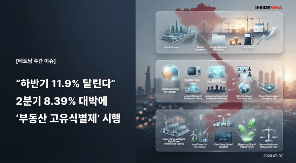 [베트남 주간 이슈] "하반기 11.9% 달린다"...2분기 8.39% 대박에 '부동산...